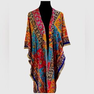 Kavita Kimono Traditional colorful mirror beaded